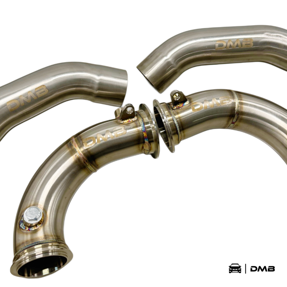 DMB S63R F90 M5 & F9X M8 Race Downpipes (Primary & Secondary)