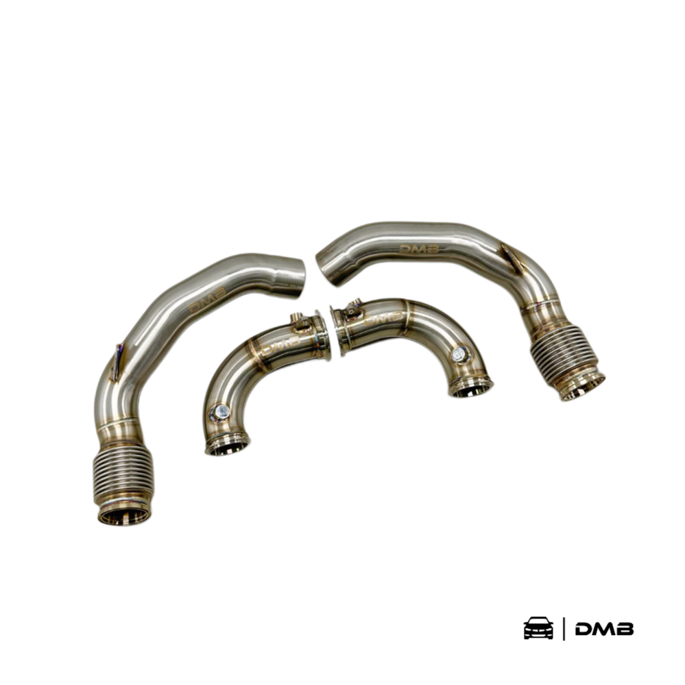 DMB S63R F90 M5 & F9X M8 Race Downpipes (Primary & Secondary)