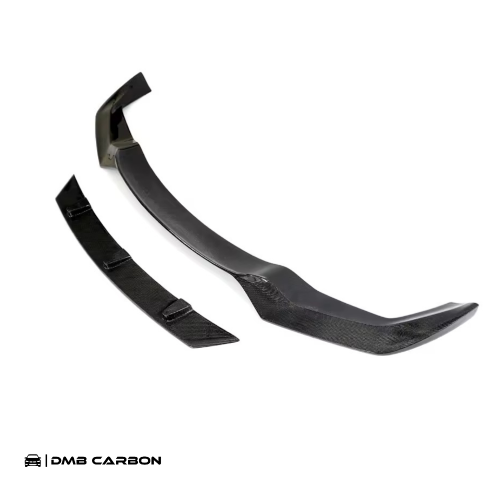 F87 M2 V-Style Carbon Fiber Front Lip 2-Piece