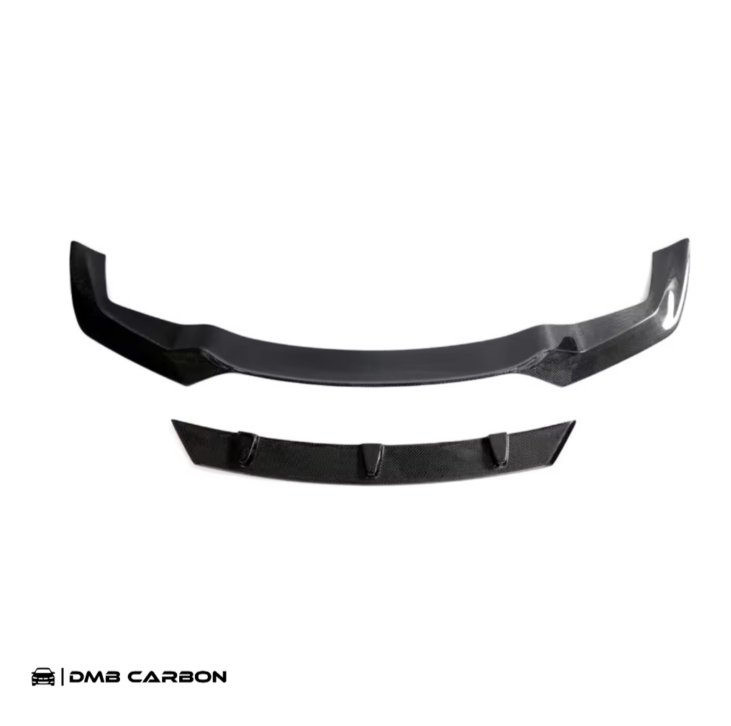 F87 M2 V-Style Carbon Fiber Front Lip 2-Piece