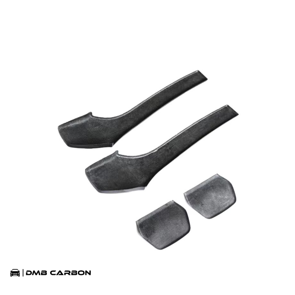 F8X Carbon Fiber Seat Backing Full 4pc Set