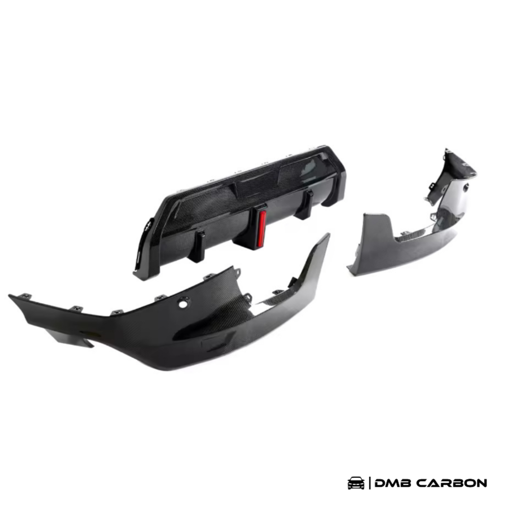 G42 2-Series Carbon Fiber Rear Diffuser with Rain Light