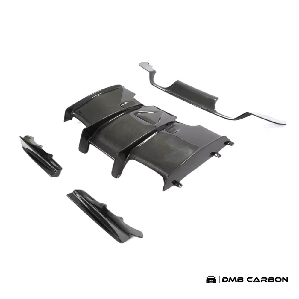 F8X M3 & M4 PSM-Style Carbon Fiber Rear Diffuser 4-Piece