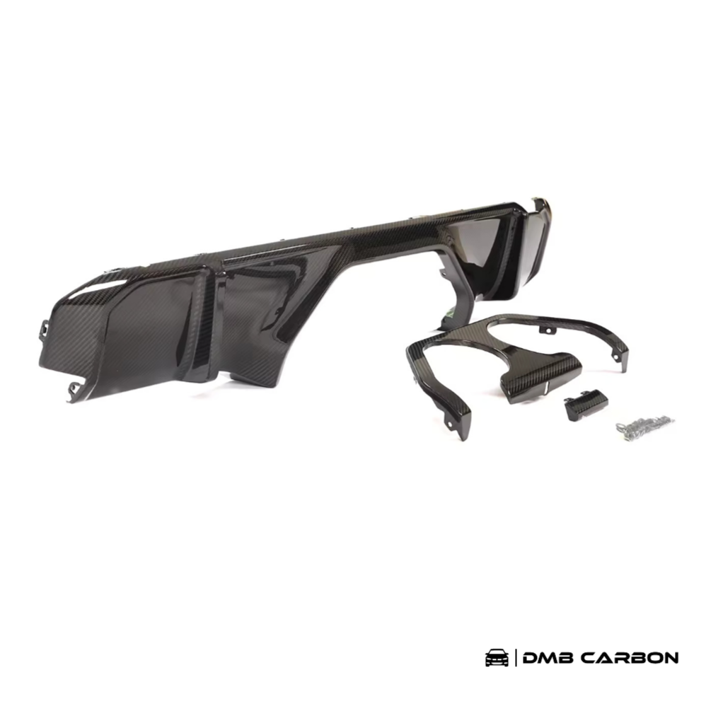 G8X M3 & M4 MP-Style Center Exit Dry Carbon Fiber Diffuser